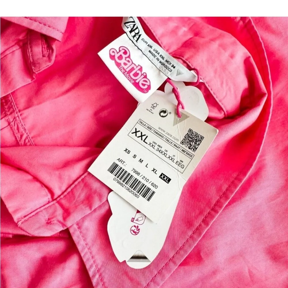 NWT Zara Barbie Collection Pink Jumpsuit - Picture 4 of 5